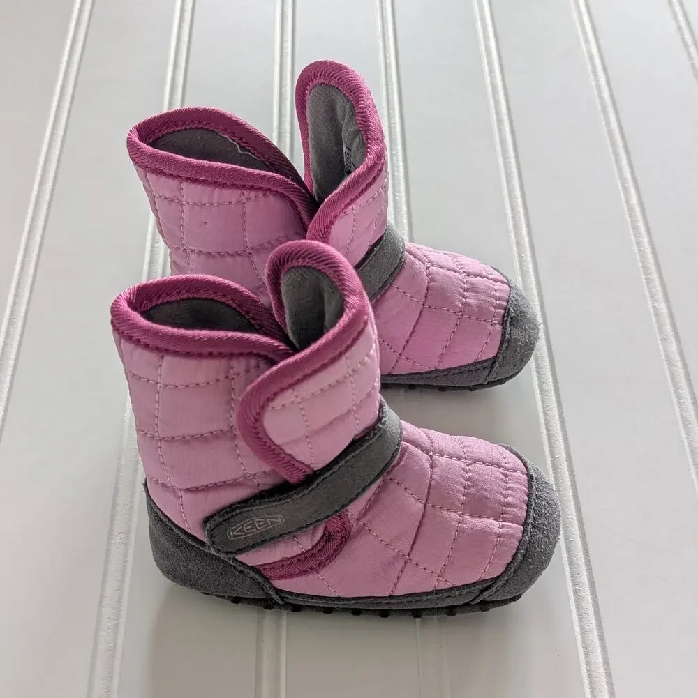 Keen Rover Crib Boots - Infant Girls 24 Months - Gray/Pink